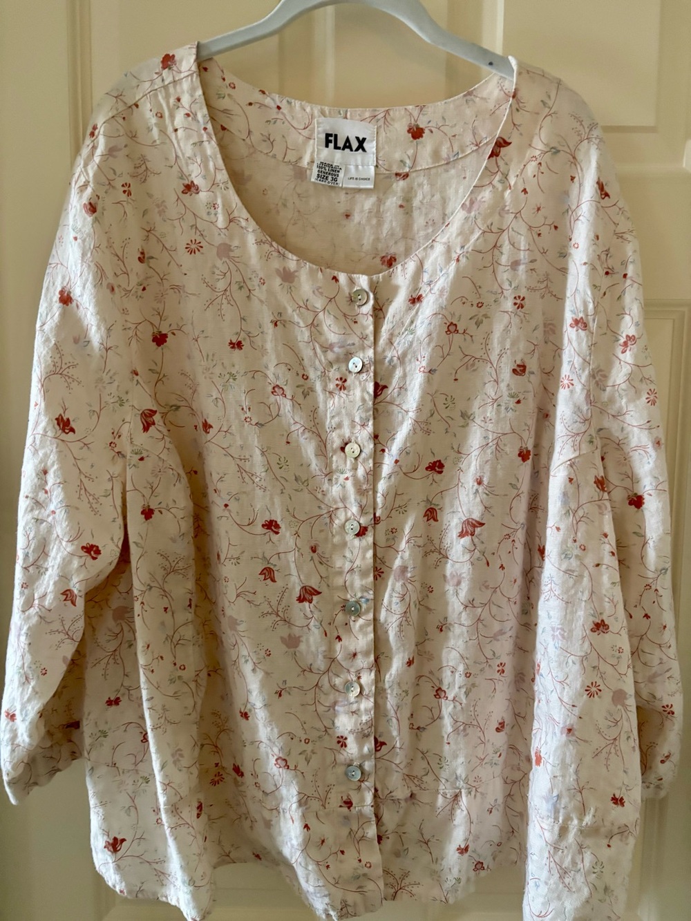 FLAX pure linen 3g 3x shirt blouse